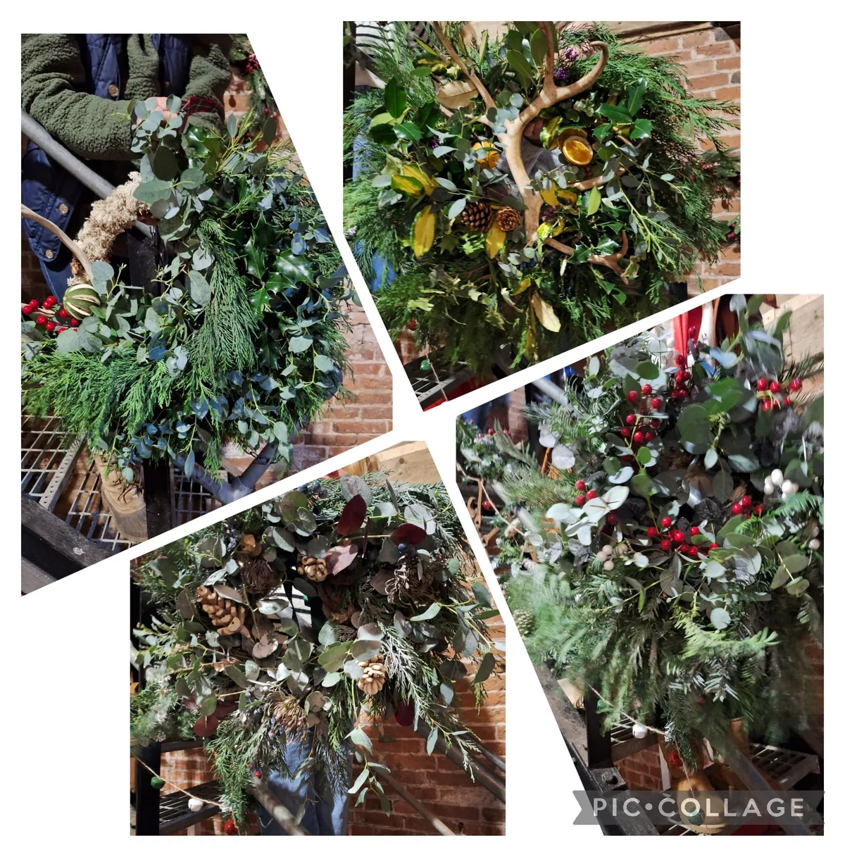 Christmas wreaths made at Haughton Park Reindeer